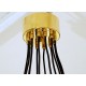 Ceiling Lamp Art. 1709 - 12 DIFFUSERS - Brass / Opaline Glass