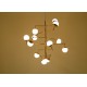 Ceiling Lamp - Art. 1711 - 11 DIFFUSERS - Brass / Opal Glass