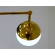 Ceiling Lamp - Art. 1711 - 11 DIFFUSERS - Brass / Opal Glass
