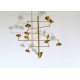 Ceiling Lamp - Art. 1711 - 11 DIFFUSERS - Brass / Opal Glass