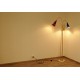 Floor Lamp, Art. 1075, 3 LAMPSHADES - Brass / Metal / Marble