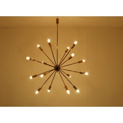 Lampada da Soffitto SPUTNIK - Art. 1710 - 16 DIFFUSORI - Ottone / Metallo