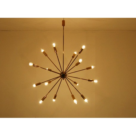 Lampada da Soffitto SPUTNIK - Art. 1710 - 16 DIFFUSORI - Ottone / Metallo