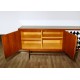 Original TEAK SIDEBOARD - Art. 1717 - Crystal Top - Made in Italy 1950