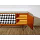 Original TEAK SIDEBOARD - Art. 1717 - Crystal Top - Made in Italy 1950