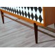 Original TEAK SIDEBOARD - Art. 1717 - Crystal Top - Made in Italy 1950