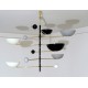 Lampada da Soffitto Art. 1719, 6 DIFFUSORI Snodati - Ottone / Metallo