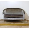 SOFA 2 Seater, Art. 1064 - 100 % Cotton - Velvet BLUE Color