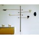 Wall Lamp Art. 1718 - 4 DIFFUSERS Articulated - Brass