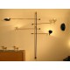 Wall Lamp Art. 1718 - 4 DIFFUSERS Articulated - Brass
