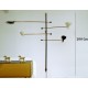 Wall Lamp Art. 1718 - 4 DIFFUSERS Articulated - Brass