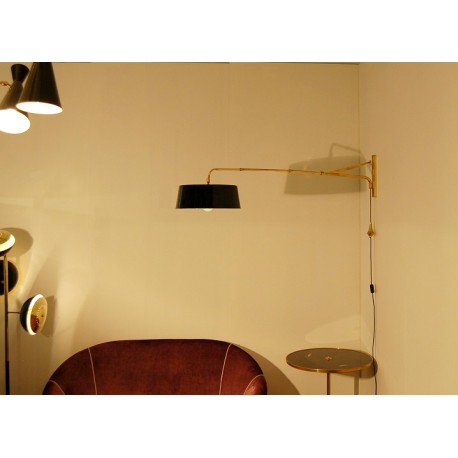 Wall Lamp Art. 1721 - FLEXIBLE ARM - Brass Structure