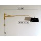 Wall Lamp Art. 1721 - FLEXIBLE ARM - Brass Structure