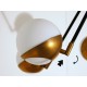 Ceiling Lamp Art. 1201 - 8 GLASS DIFFUSERS - Brass / Opaline Glass