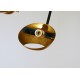 Ceiling Lamp Art. 1201 - 8 GLASS DIFFUSERS - Brass / Opaline Glass