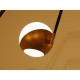 Ceiling Lamp Art. 1201 - 8 GLASS DIFFUSERS - Brass / Opaline Glass
